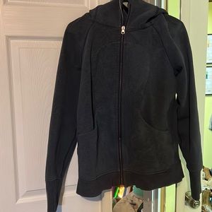 Iululemon scuba hoodie, blue grey, excellent condition